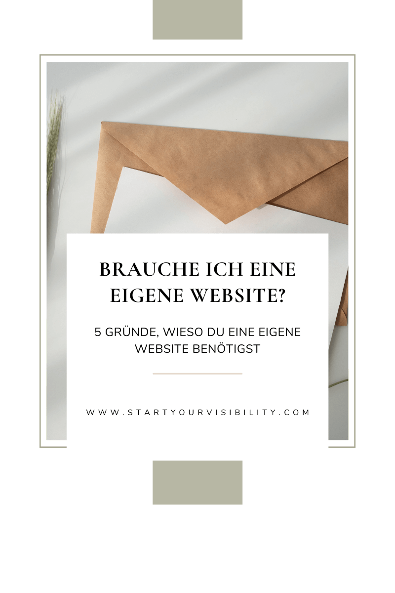 5 Gründe warum du eine eigene Website brauchst