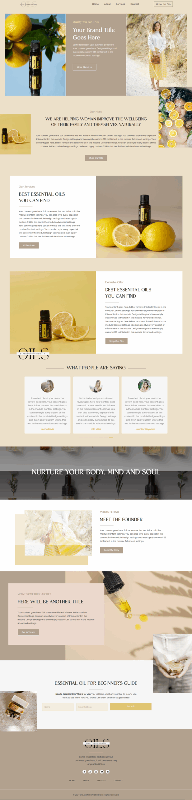 Startyourvisibility Template Full Screenshot Merl