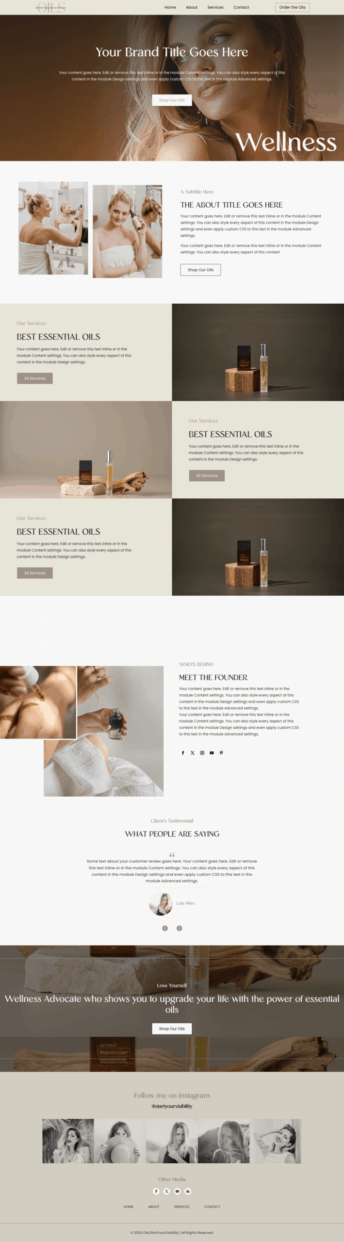 Startyourvisibility Template Full Screenshot Lily